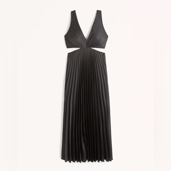 satin pleated cutout maxi dress abercrombie Abercrombie & Fitch | Dresses | Satin Pleated Cutout Maxi Dress